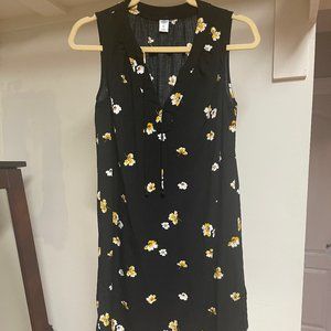 Black and Yellow Floral Old Navy Dress